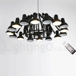 Lustre contemporain moderne à 16 niveaux