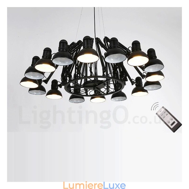 Lustre contemporain moderne à 16 niveaux
