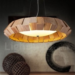 Suspension en bois moderne et contemporaine