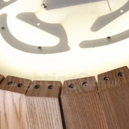 Suspension en bois moderne et contemporaine