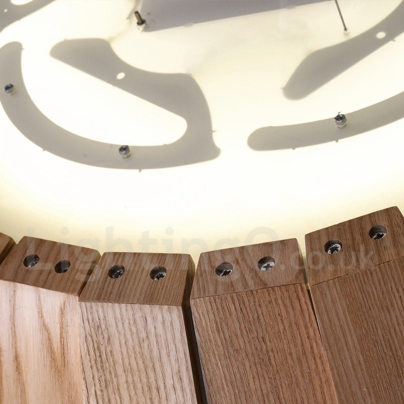 Suspension en bois moderne et contemporaine