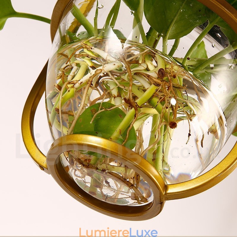 Suspension classique traditionnelle en verre à une seule lumière