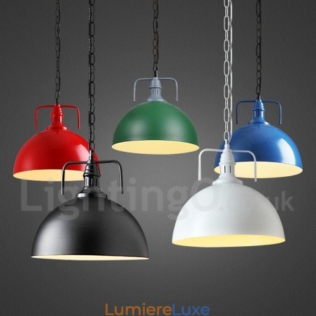 Suspension vintage en métal multicolore Suspension vintage en métal multicolore