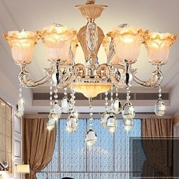 Lampe à suspension en cristal rétro de style européen Lampe Americange
