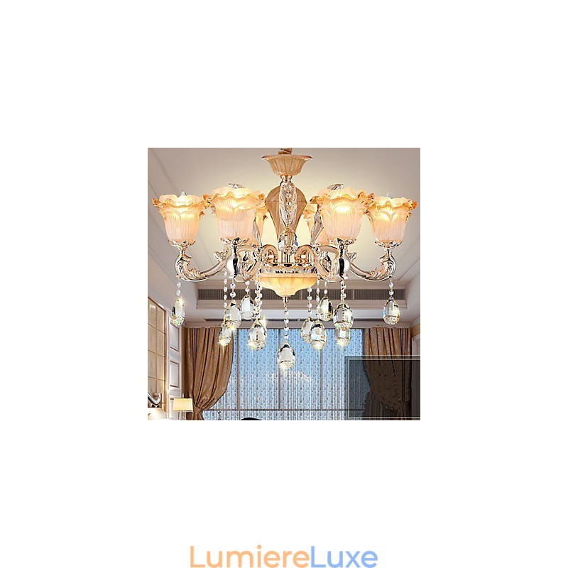 Lampe à suspension en cristal rétro de style européen Lampe Americange