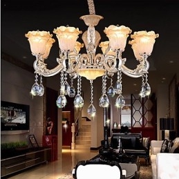 Lampe à suspension en cristal rétro de style européen Lampe Americange