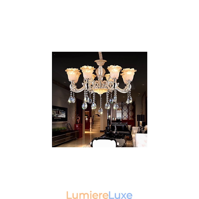 Lampe à suspension en cristal rétro de style européen Lampe Americange
