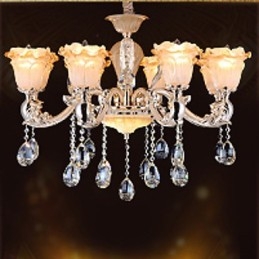 Lampe à suspension en cristal rétro de style européen Lampe Americange