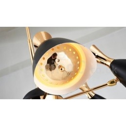 Lustre contemporain moderne à 6 lumières