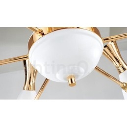 Lustre contemporain moderne à 6 lumières
