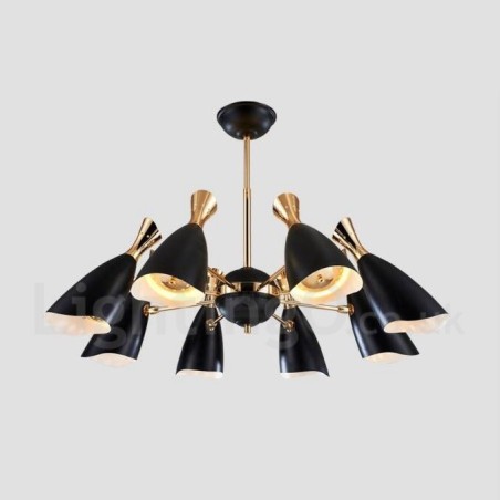 Lustre contemporain moderne à 8 lumières Lustre contemporain moderne à 8 lumières