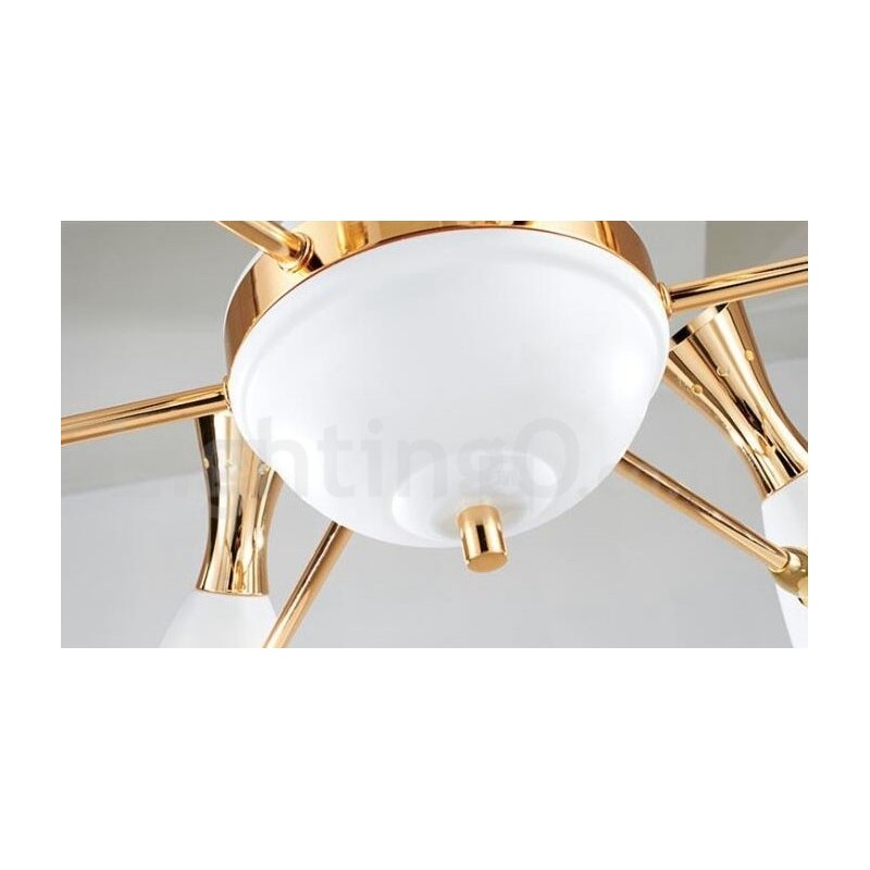 Lustre contemporain moderne à 8 lumières
