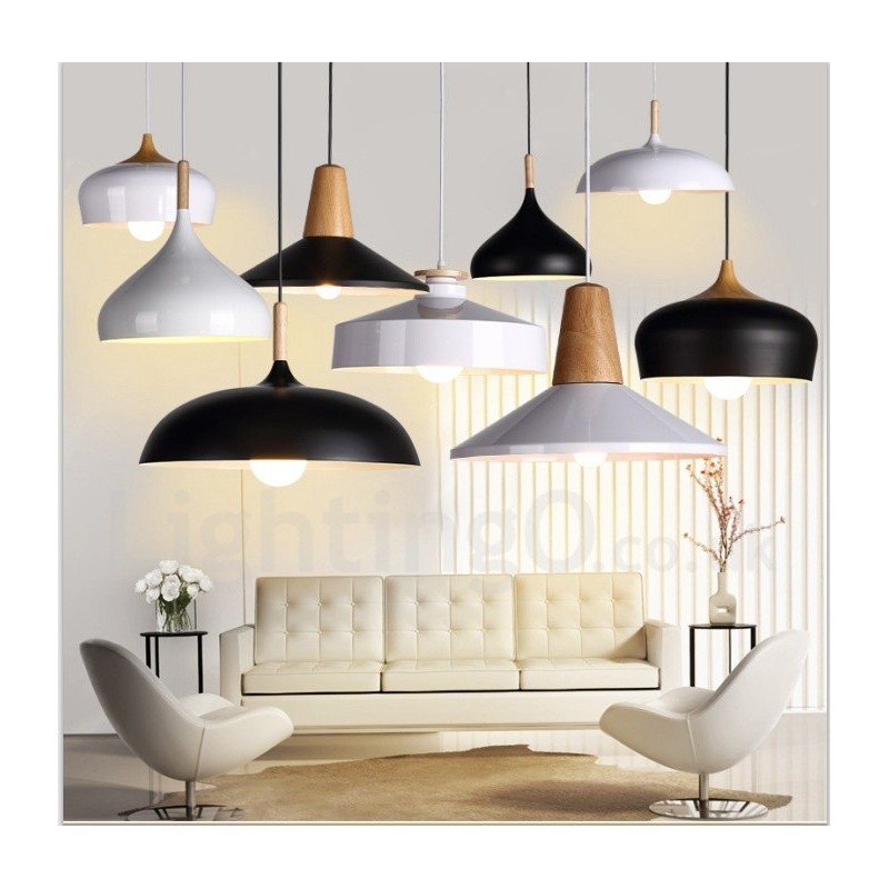 Suspension moderne et contemporaine à 1 lumière