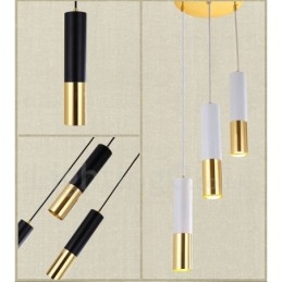 Suspension contemporaine moderne à 3 lumières
