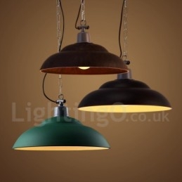 Suspension rétro vintage à 1 lumière