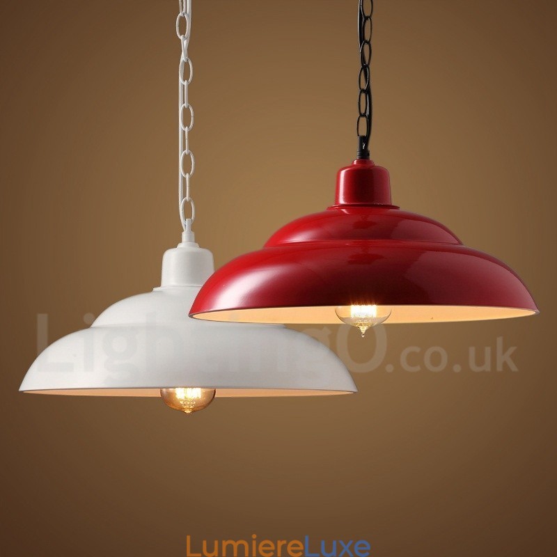 Suspension rétro vintage à 1 lumière
