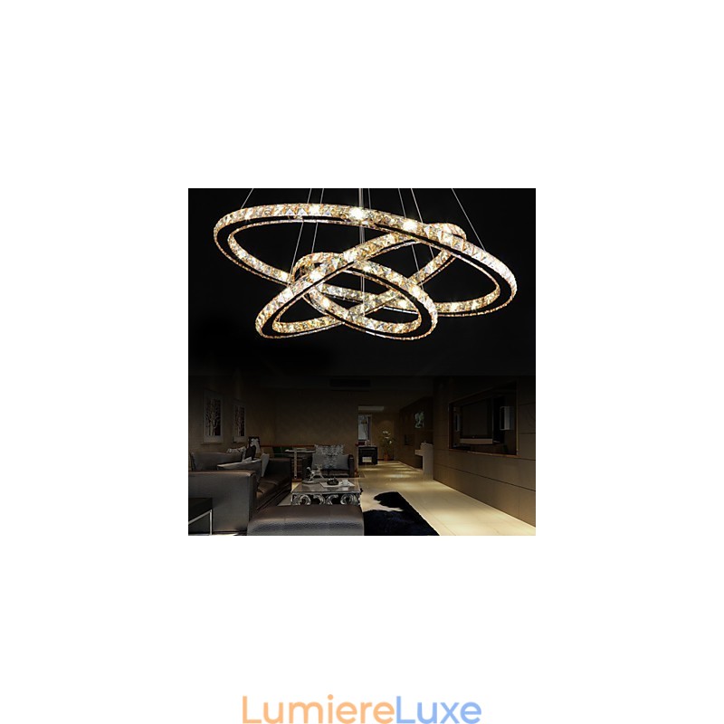 Plafonniers avec anneau en cristal de style tendance