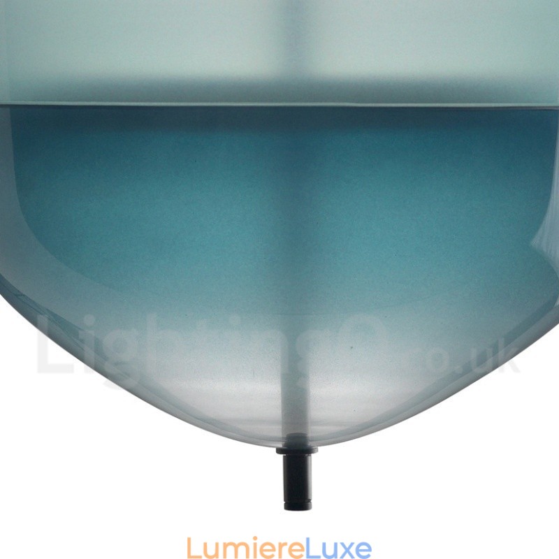 Suspension contemporaine moderne à dégradé de couleurs avec abat-jour en verre