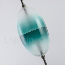 Suspension contemporaine moderne à dégradé de couleurs avec abat-jour en verre