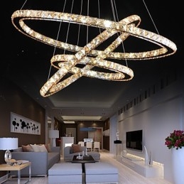 Plafonniers avec anneau en cristal de style tendance