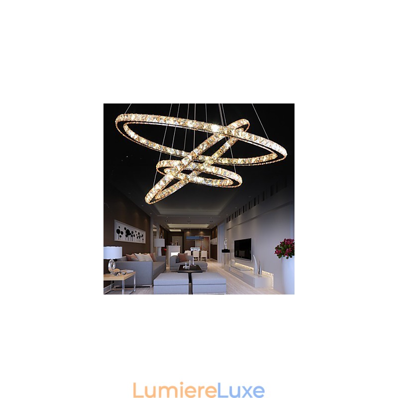 Plafonniers avec anneau en cristal de style tendance