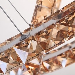 Plafonniers avec anneau en cristal de style tendance