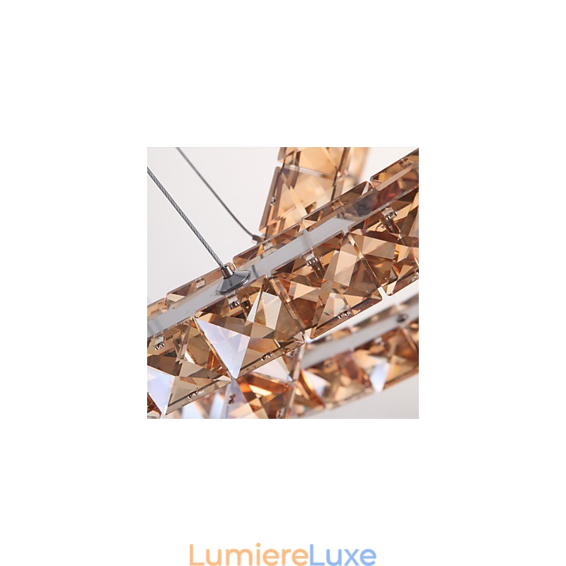 Plafonniers avec anneau en cristal de style tendance