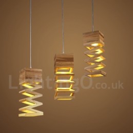 Suspension en bois moderne et contemporaine