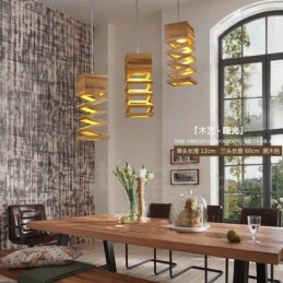 Suspension en bois moderne et contemporaine