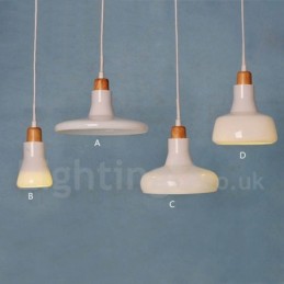 Suspension rétro vintage avec abat-jour en verre