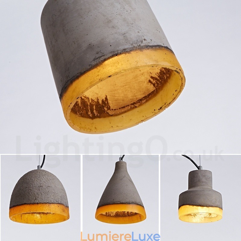 Suspension contemporaine moderne en béton à 1 lumière