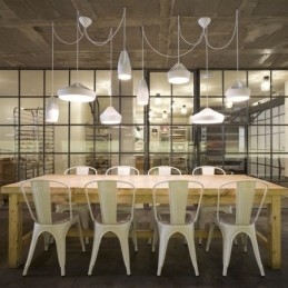 Suspension moderne contemporaine multicolore