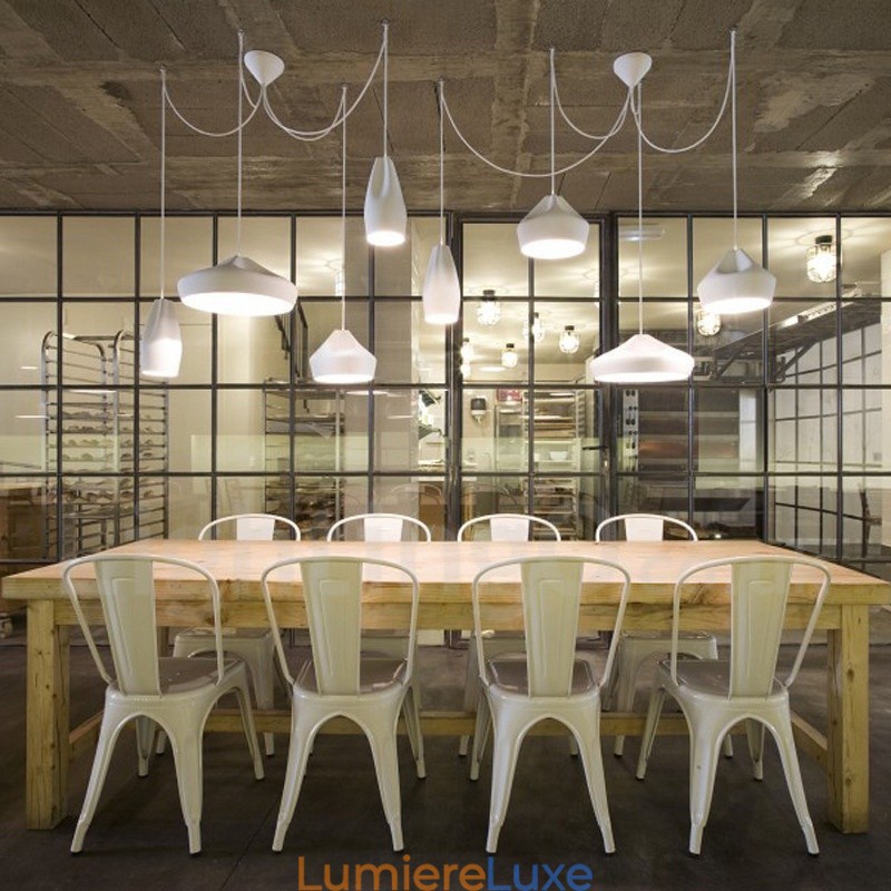 Suspension moderne contemporaine multicolore