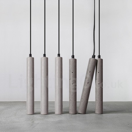 Suspension contemporaine moderne en béton à 1 lumière Suspension contemporaine moderne en béton à 1 lumière