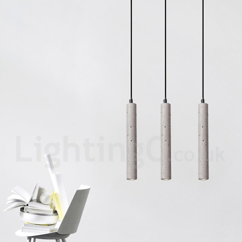 Suspension contemporaine moderne en béton à 1 lumière