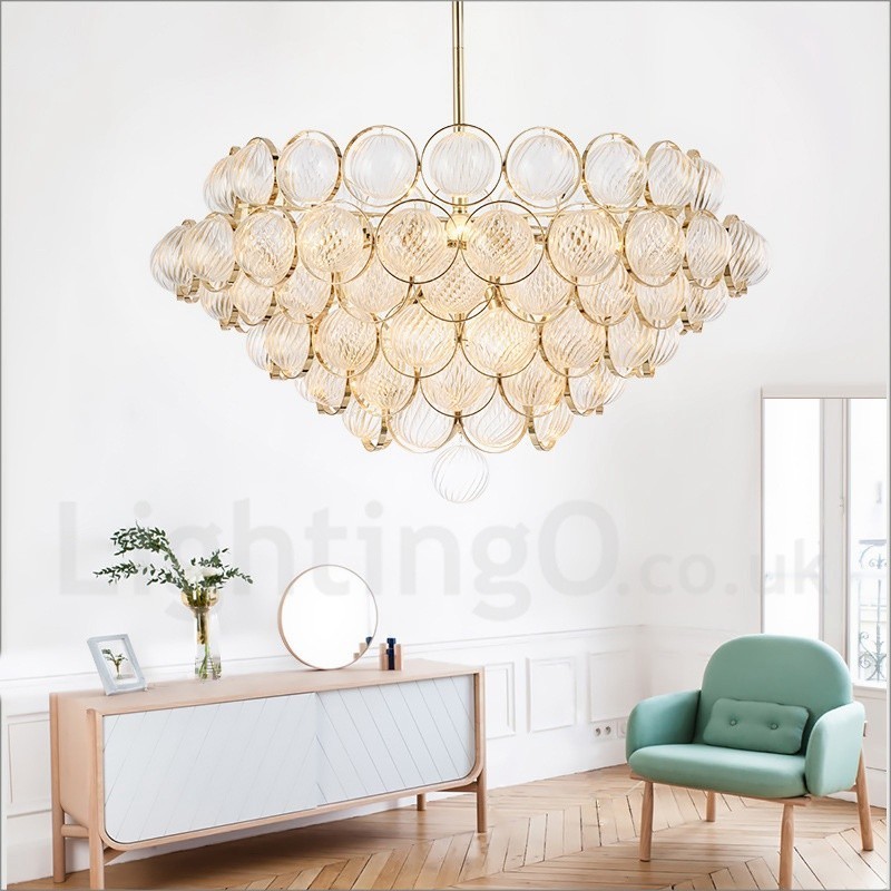 Suspension de luxe moderne et contemporaine à 1 lumière