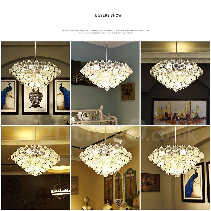 Suspension de luxe moderne et contemporaine à 1 lumière