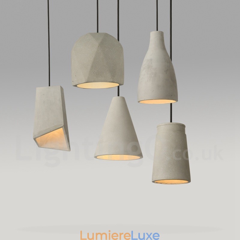 Suspension en béton à 1 lumière
