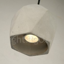 Suspension en béton à 1 lumière