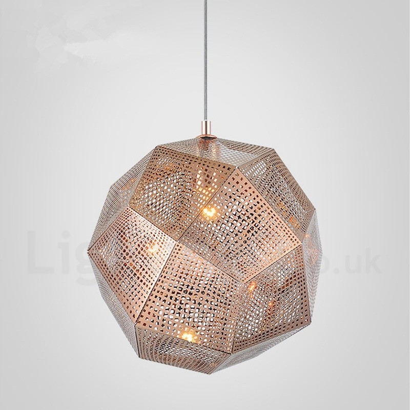 Suspension moderne contemporaine à 1 lumière en forme de globe