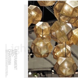 Suspension moderne contemporaine à 1 lumière en forme de globe