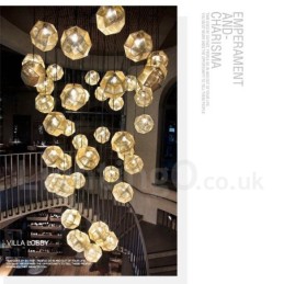 Suspension moderne contemporaine à 1 lumière en forme de globe