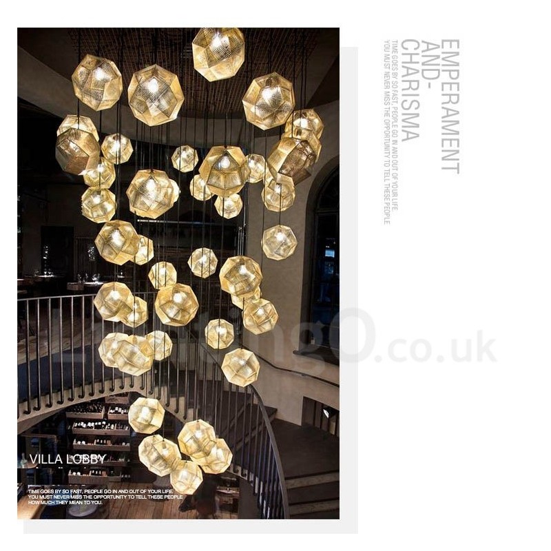 Suspension moderne contemporaine à 1 lumière en forme de globe