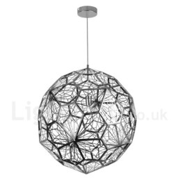 Suspension moderne contemporaine à 1 lumière en forme de globe