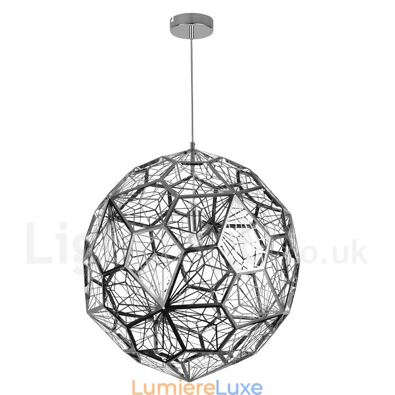 Suspension moderne contemporaine à 1 lumière en forme de globe
