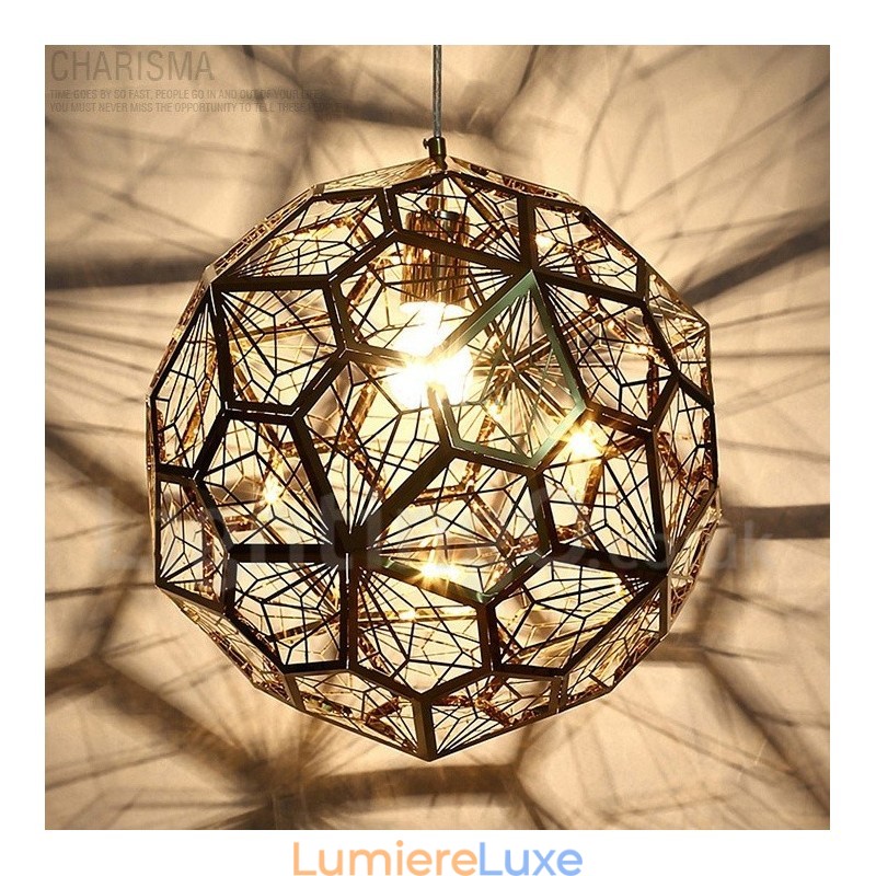 Suspension moderne contemporaine à 1 lumière en forme de globe