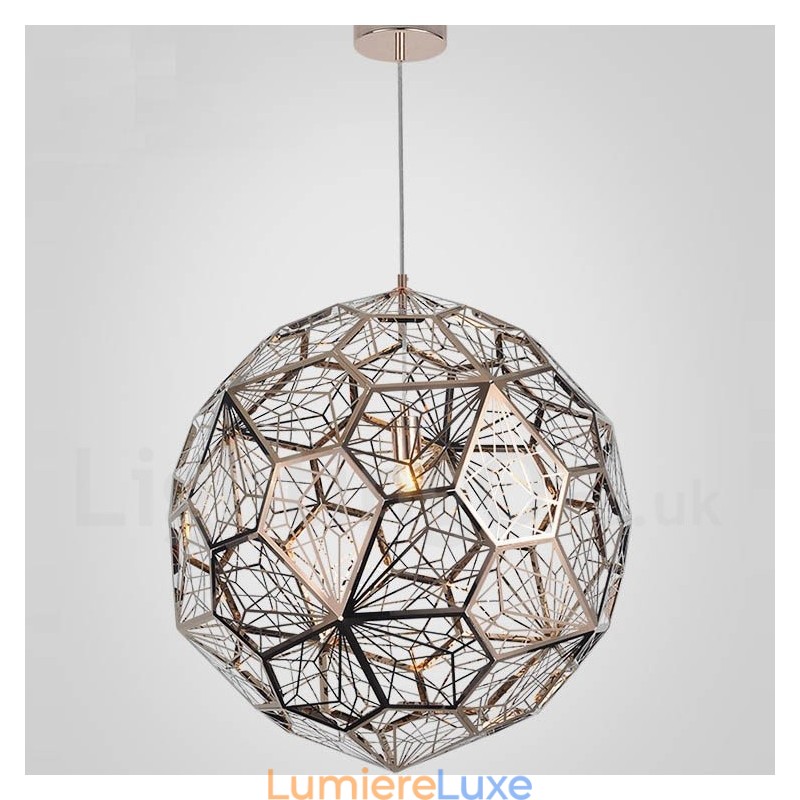 Suspension moderne contemporaine à 1 lumière en forme de globe