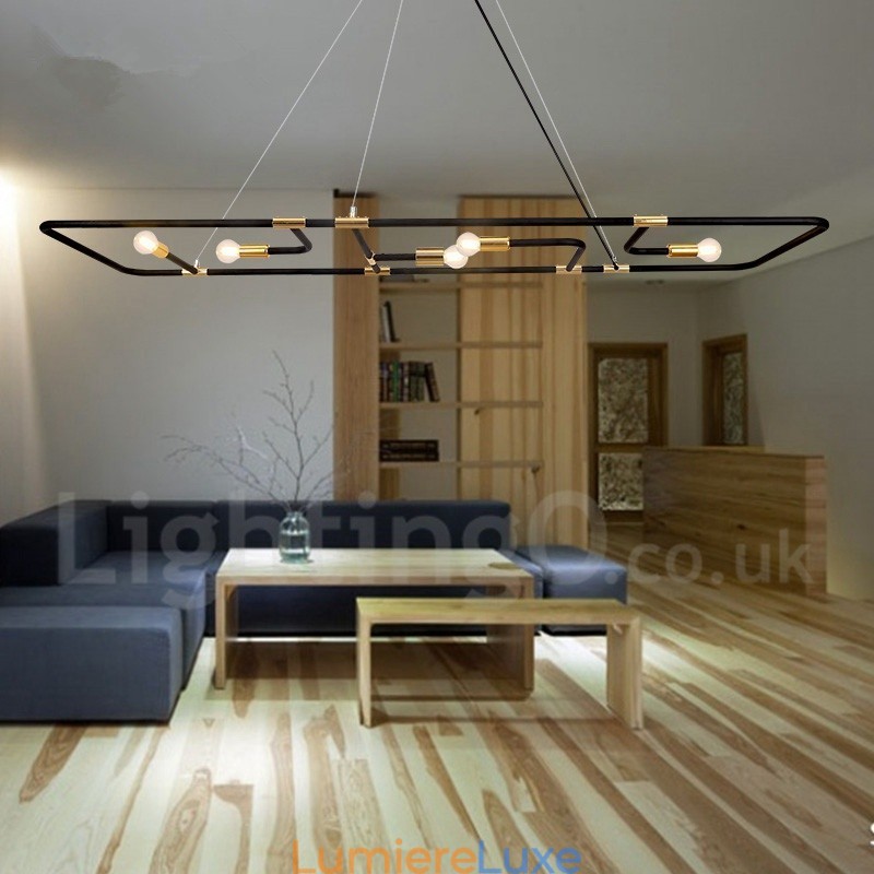 Suspension contemporaine moderne à 5 lumières