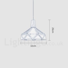 Suspension simple à 1 lumière, style contemporain et multicolore