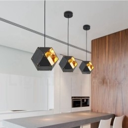 Suspension moderne et contemporaine à 1 lumière